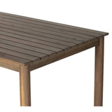 Wilson 84" Outdoor Dining Table, Ashen Acacia-Furniture - Dining-High Fashion Home