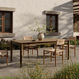 Wilson 84" Outdoor Dining Table, Ashen Acacia-Furniture - Dining-High Fashion Home