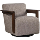 Wilton Swivel Chair, Dusky Herringbone