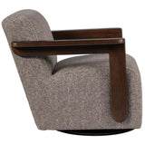Wilton Swivel Chair, Dusky Herringbone