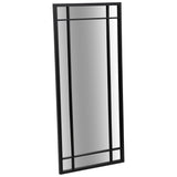 Windowpane Mirror, Black