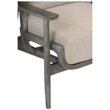 Wingman Cane Accent Chair, Grey