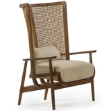 Wingman Cane Accent Chair, Porto