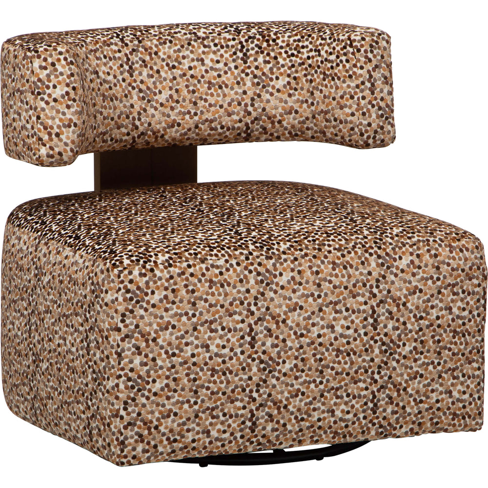 Winslow Swivel Chair, Earth Confetti-Furniture - Chair-High Fashion Home
