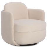 Wolfie Swivel Chair, Blush-Furniture - Chairs-High Fashion Home