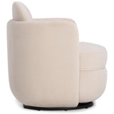 Wolfie Swivel Chair, Blush-Furniture - Chairs-High Fashion Home