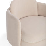 Wolfie Swivel Chair, Blush-Furniture - Chairs-High Fashion Home