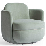Wolfie Swivel Chair, Mint Green-Furniture - Chairs-High Fashion Home