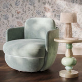 Wolfie Swivel Chair, Mint Green-Furniture - Chairs-High Fashion Home