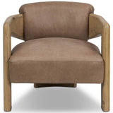 Woltz Leather Chair, Palermo Cigar by Four Hands-Furniture - Chairs-High Fashion Home