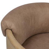 Woltz Leather Chair, Palermo Cigar by Four Hands-Furniture - Chairs-High Fashion Home