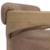Woltz Leather Chair, Palermo Cigar by Four Hands-Furniture - Chairs-High Fashion Home