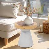 Wood Top Accent Table, Natural