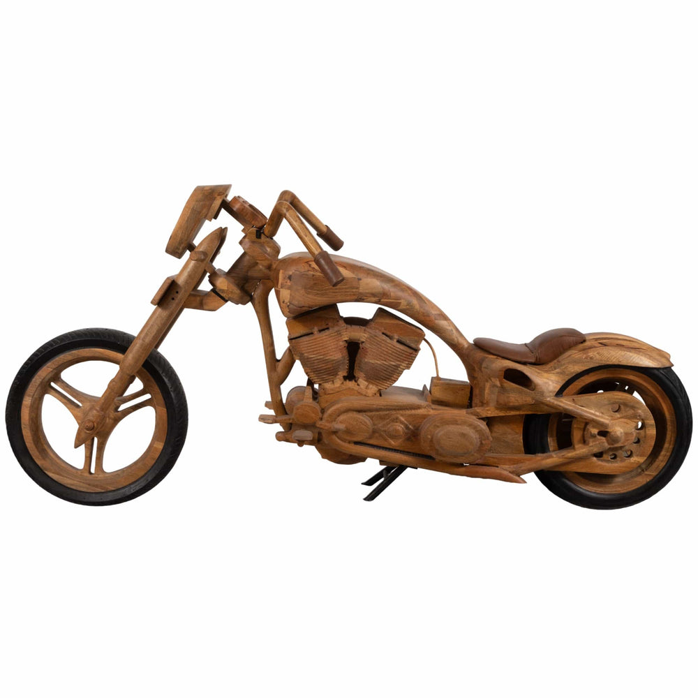 Wooden Chopper Bike, Natural-Accessories-High Fashion Home