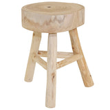 Wooden Stool, Natural