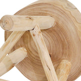 Wooden Stool, Natural