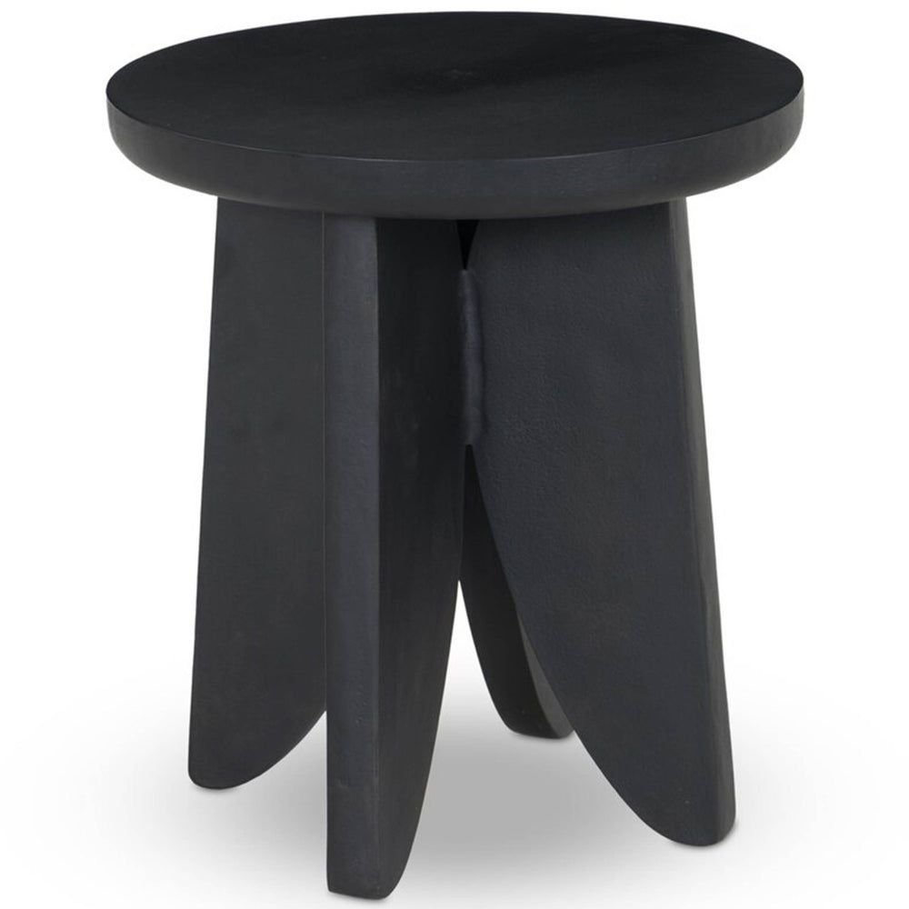 Worth Outdoor End Table, Black Antique by Four Hands
