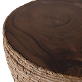 Woven Accent Table, Natural