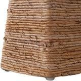 Woven Base Accent Table, Ivory