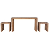 Woven Console w/Two Side Tables, Natural