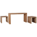 Woven Console w/Two Side Tables, Natural