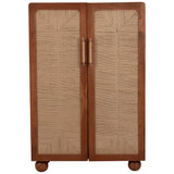 Woven Front Armoire, Brown