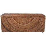 Woven Stoarge Bench, Natural