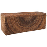 Woven Stoarge Bench, Natural