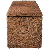 Woven Stoarge Bench, Natural