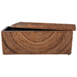 Woven Stoarge Bench, Natural
