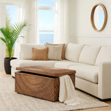 Woven Stoarge Bench, Natural