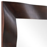 Wrinkle Mirror, Dark Walnut-Accessories-High Fashion Home