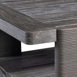 Andros Outdoor Cocktail Table, Smoked Truffle-Furniture - Outdoor-High Fashion Home