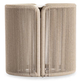 Trellis Outdoor Side Table. Warm Shale-Furniture - Outdoor-High Fashion Home