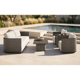 Rialto Outdoor Side Table, Sombra