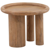 Xanthos Side Table, Light Natural-Furniture - Accent Tables-High Fashion Home