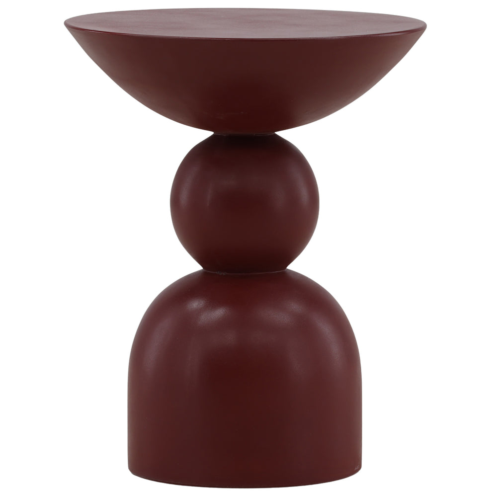 Xaviera Outdoor Side Table, Red