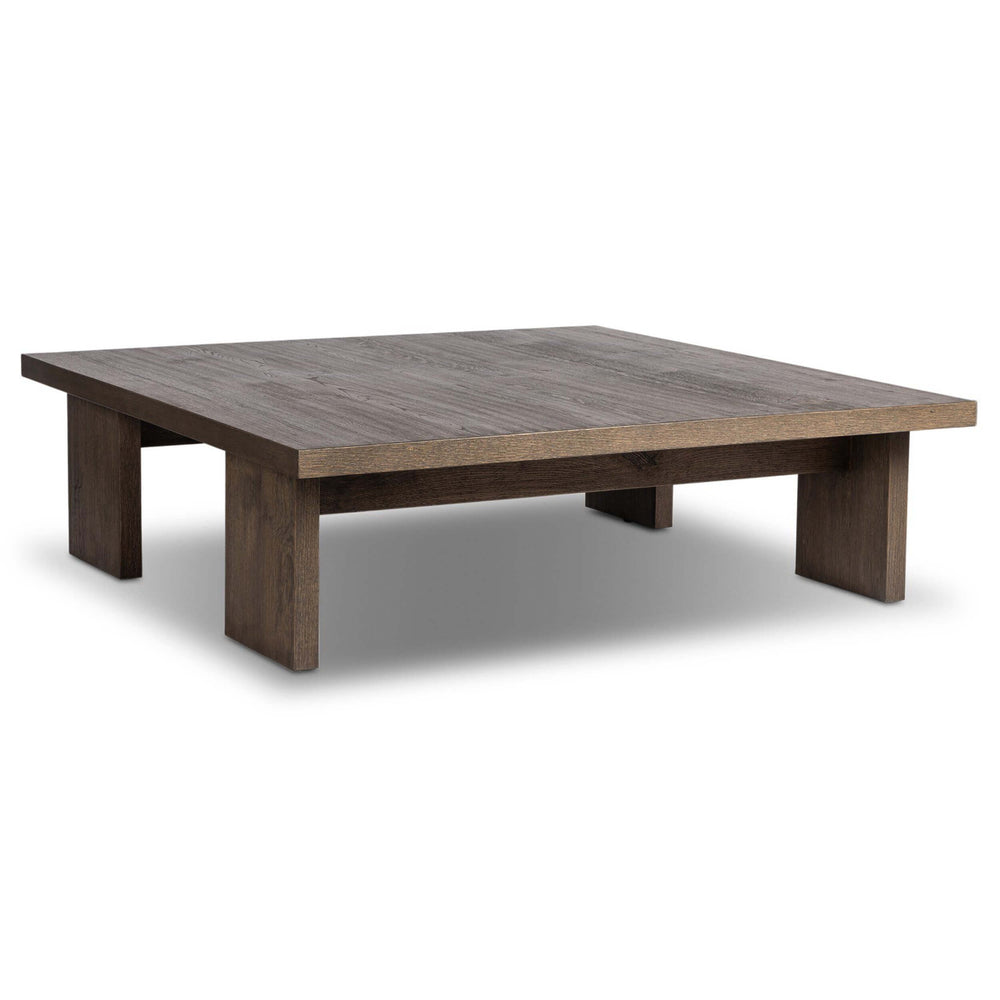 Yarra Square Coffee Table, Grey Oak by Four Hands-Furniture - Accent Tables-High Fashion Home
