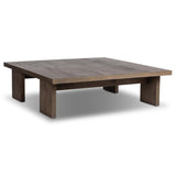 Yarra Square Coffee Table, Grey Oak by Four Hands-Furniture - Accent Tables-High Fashion Home