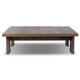 Yarra Square Coffee Table, Grey Oak by Four Hands-Furniture - Accent Tables-High Fashion Home