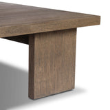 Yarra Square Coffee Table, Grey Oak by Four Hands-Furniture - Accent Tables-High Fashion Home