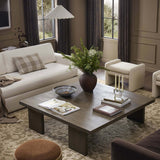 Yarra Square Coffee Table, Grey Oak by Four Hands-Furniture - Accent Tables-High Fashion Home