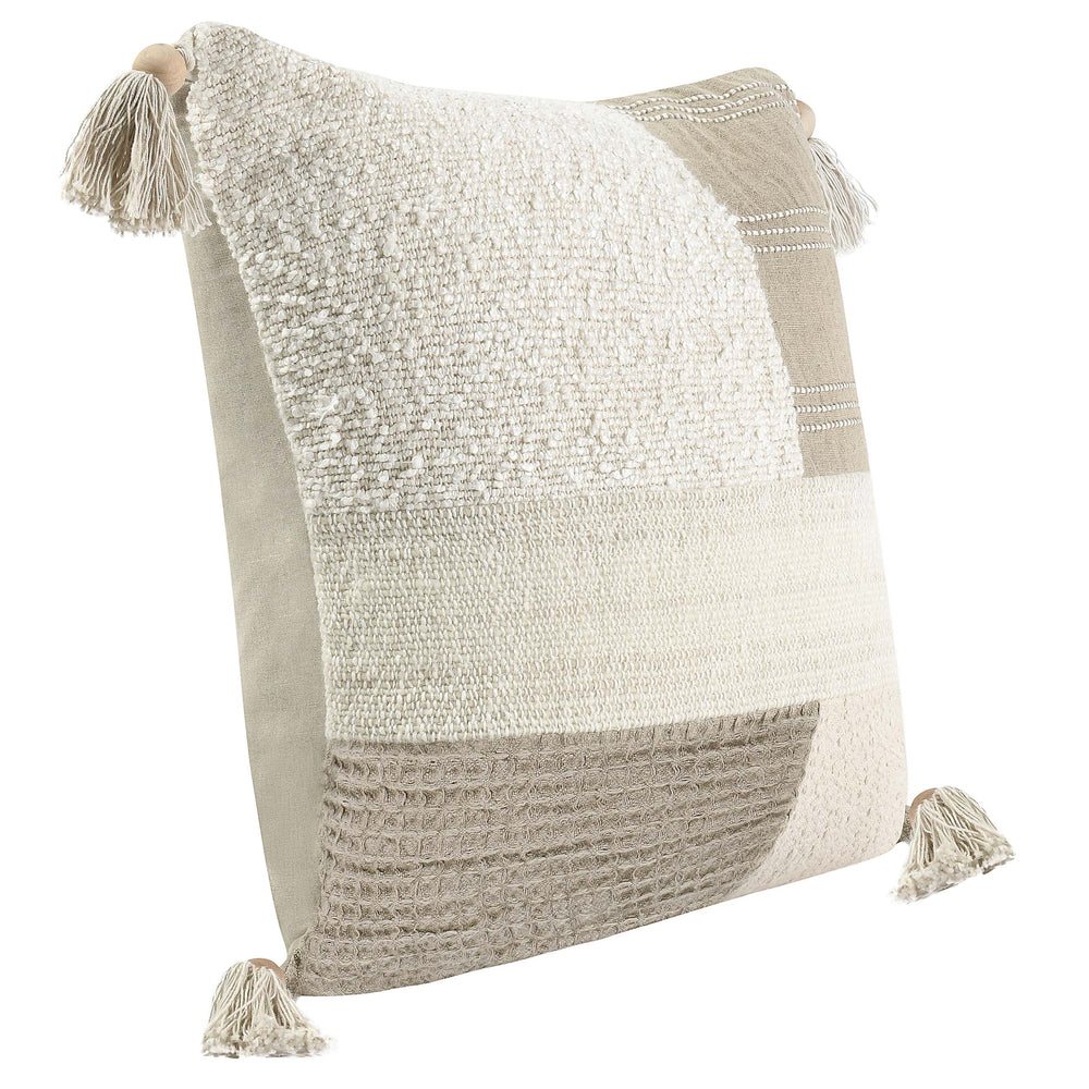 Yasa Pillow, Natural/Ivory-Accessories-High Fashion Home