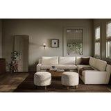 Yelena 3 Piece Sectional, Nomad Marshmallow by Four Hands