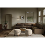 Yelena 3 Piece Sectional, Nomad Mushroom by Four Hands