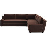 Yelena 3 Piece Sectional, Surrey Cocoa by Four Hands