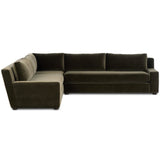 Yelena 3 Piece Sectional, Surrey Olive by Four Hands