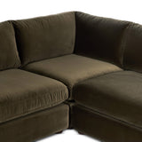 Yelena 3 Piece Sectional, Surrey Olive by Four Hands