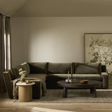 Yelena 3 Piece Sectional, Surrey Olive by Four Hands