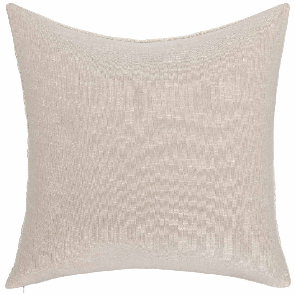 York Large Pillow, Natural/Ivory-Accessories-High Fashion Home